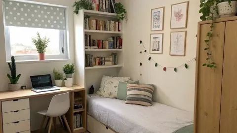 43 ideas para decorar un cuarto pequeño con poco dinero: te quedará de lujo
