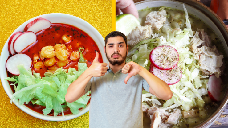 pozole rojo y blanco