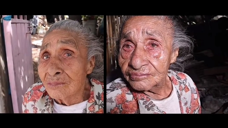 Abandona a abuelita e 97 años