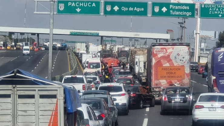 México-Pachuca bloqueada San Cristóbal Ecatepec caseta qué pasa