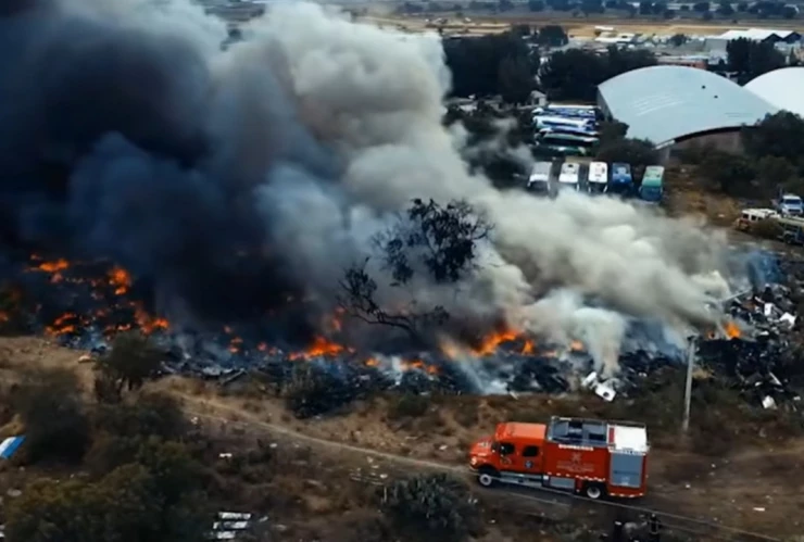 incendio en Mineral de la Reforma, Hidalgo