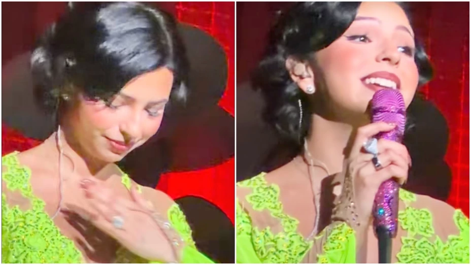 Ángela Aguilar llora en vivo y en pleno escenario por este motivo que tocó su corazón