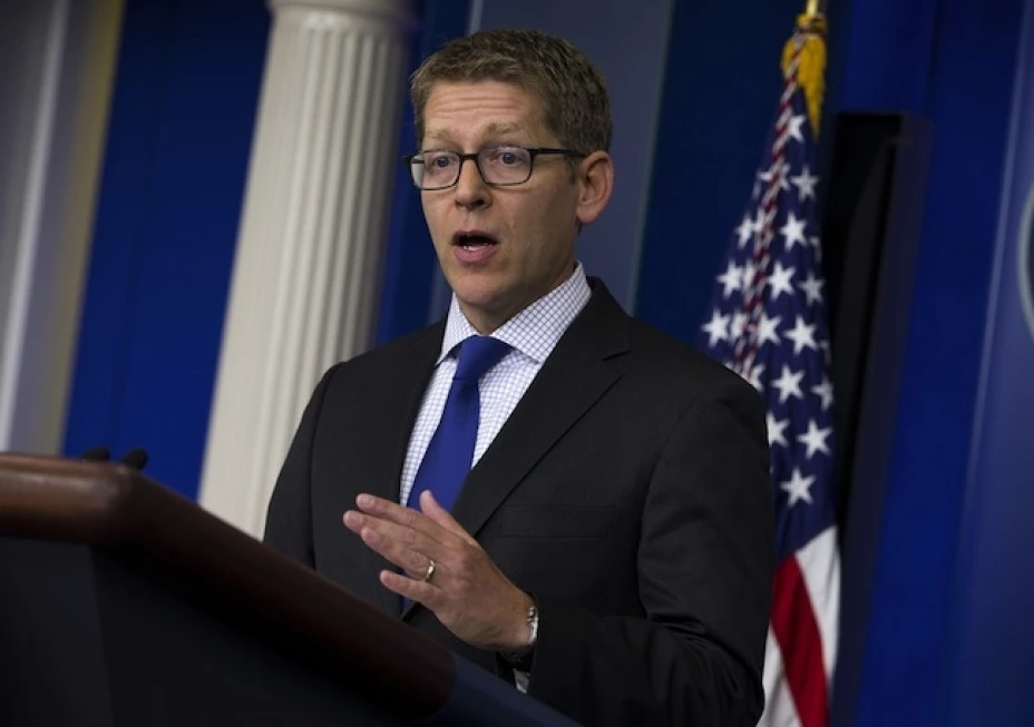 El secretario de prensa de la Casa Blanca, Jay Carney