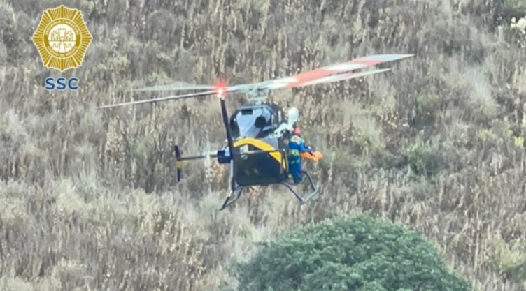 rescate helicóptero bosque