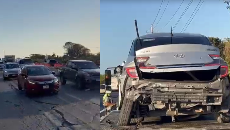 ÚLTIMA HORA_ Accidente en la vía Puerto Morelos-Playa del Carmen causa tráfico vehicular.jpg
