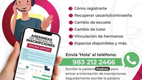 Conoce el proceso para pedir asesoría sobre las inscripciones del ciclo escolar 2024-2025 en Quintana Roo