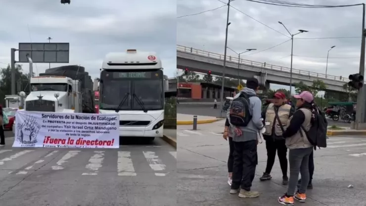 EDOMEX: Trabajadores bloquean Vía Morelos en Ecatepec; afectaciones en Mexibús