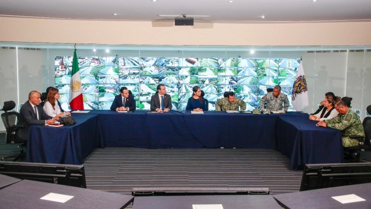 Gabinete de Seguridad se reunió en las instalaciones del C5 del estado.