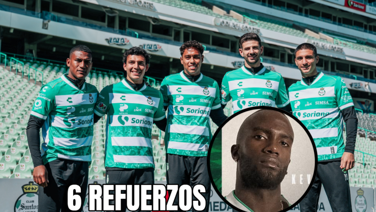 &iexcl;Plantilla renovada! Los 6 refuerzos de Santos Laguna para encarar el Clausura 2026