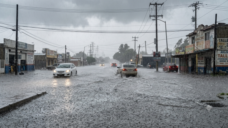 Lluvias en Mexicali lunes