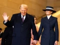 Fotos y momentos destacados de Donald Trump y Melania durante la toma de protesta presidencial.