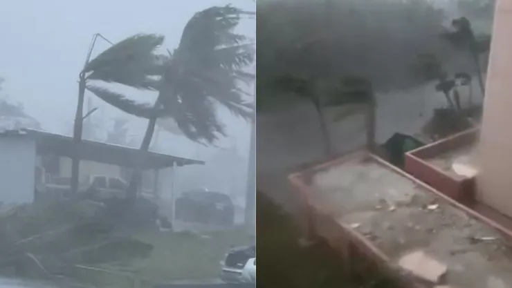 VIDEO El supertifón Mawar toca tierra en la isla de Guam
