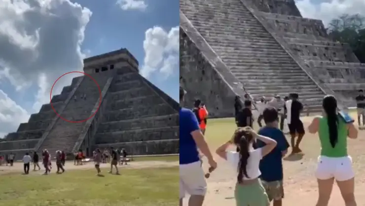 video surge lord chichen turista es bajado golpes