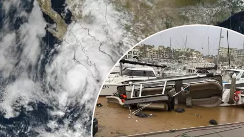 Efecto Lorena en Los Cabos