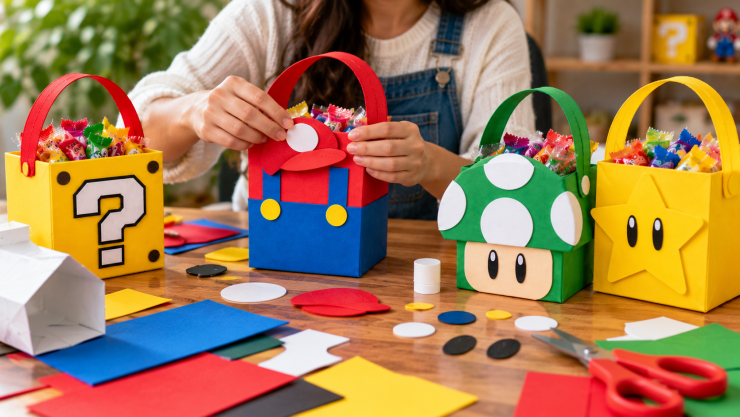 Crea dulceros de Mario Bros reutilizando envases de Tetra Pak PASO A PASO