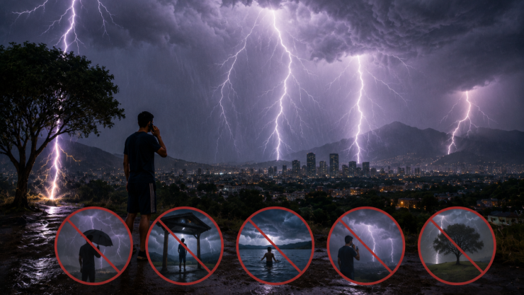 Más de 2 mil 400 muertes por rayos en México: Estos son los errores mortales que no debes cometer durante una tormenta eléctrica