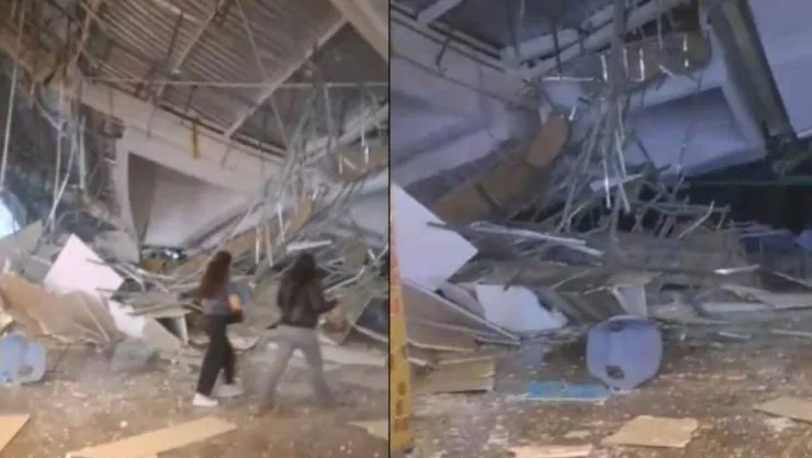 ¡Trágico! Techo de una plaza comercial colapsa y deja 4 muertos y decenas de heridos