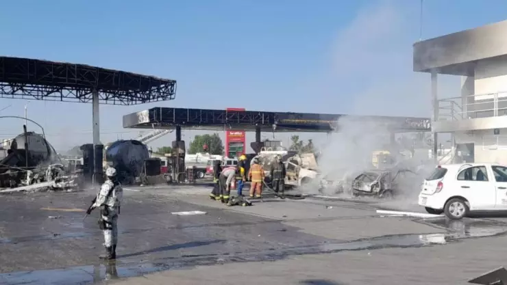 Se registra explosión en una gasolinera; hay 2 muertos y 4 heridos