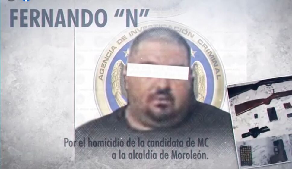 Fiscalía detiene a presunto homicida de candidata de Moroleón