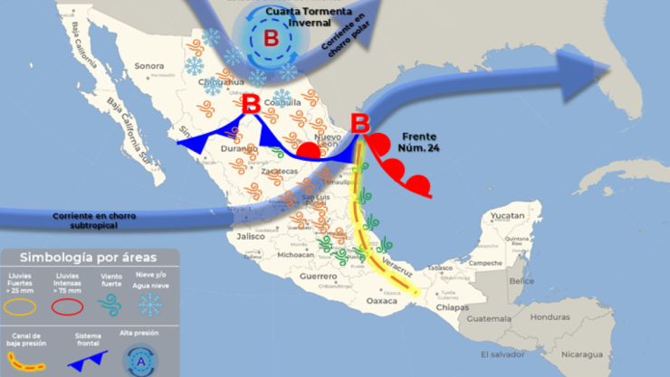 Mapa del clima en México el 24 de enero.png