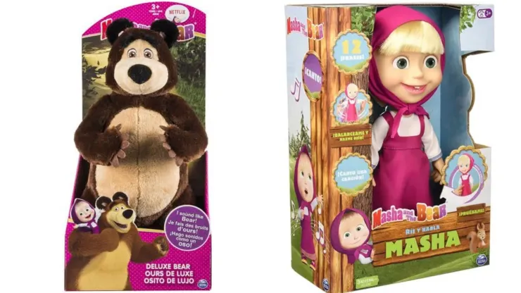 Peluches de Masha y el Oso
