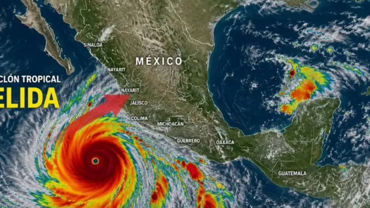 Trayectoria de Elida: ¿Cuándo será huracán y qué estados de México afectará?