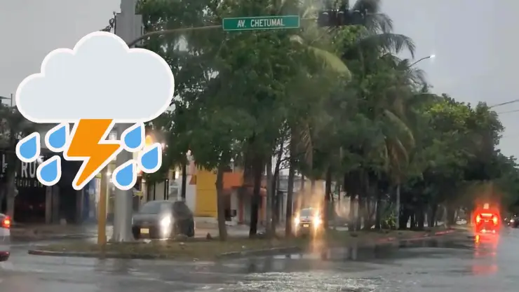 ¡ATENCIÓN! Fuertes lluvias en Chetumal afectan el funcionamiento de los semáforos HOY 4 de junio