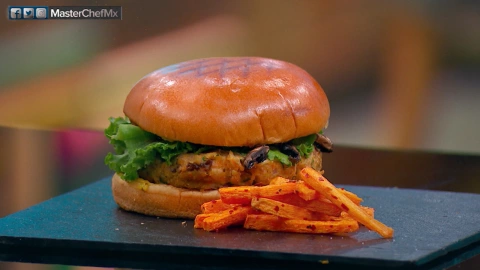 Platillos Masterchef méxico, hamburguesa