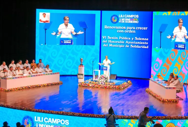 Lili Campos rinde su Segundo Informe de Goberno en Solidaridad