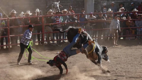 Jinete herido en Puebla