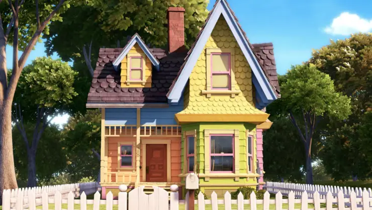 La casa de la película “Up” (Peter Docter, 2009)