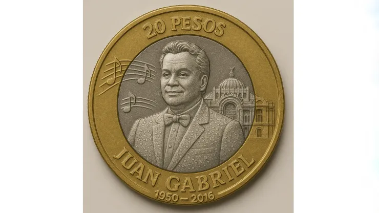 Adiós a Miguel Hidalgo: cómo sería la moneda de Juan Gabriel si existiera, según IA