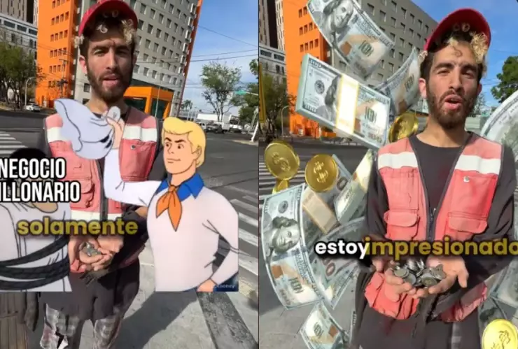 Influencer se viste de limosnero de semáforo y revela la FORTUNA que ganan al día