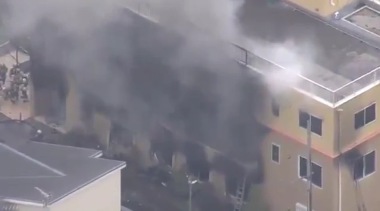 Incendio en estudio de anime en Japón