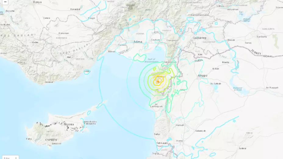 Se registra terremoto de 6.3 entre Turquía y Siria