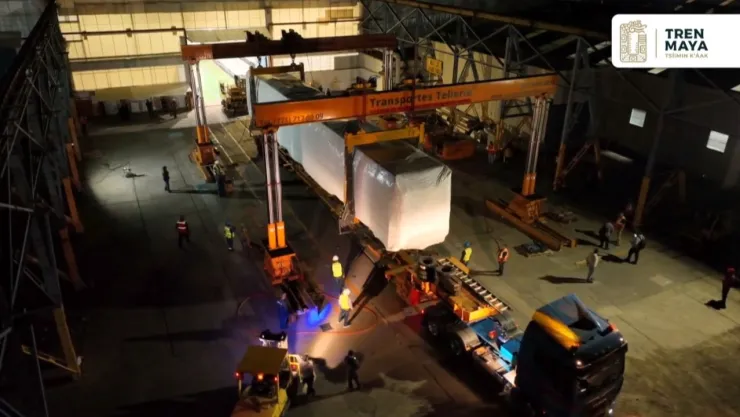 Primer convoy para el Tren Maya llegará el 8 de julio a Cancún