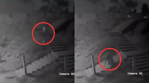 VIDEO: Mujer se arroja de unas escaleras para evitar ser secuestrada en autopista México-Puebla