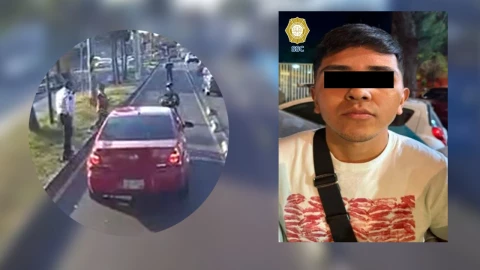 Joven fue detenido por ser quien presuntamente atropelló a oficial en carril del Metrobús.