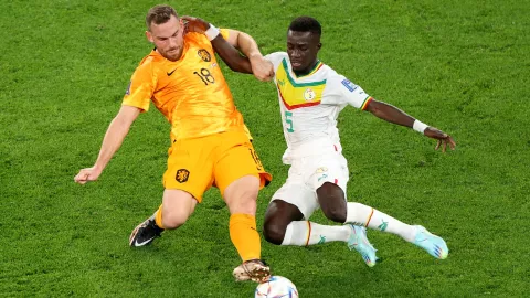 Senegal vs Países Bajos en el Al Thumama primer tiempo
