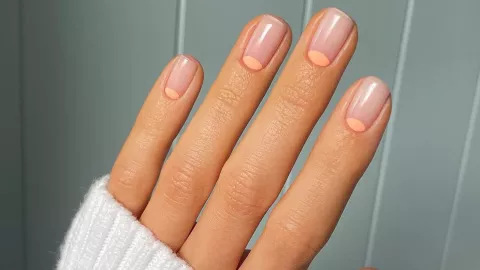 uñas cortas nude para amas de casa