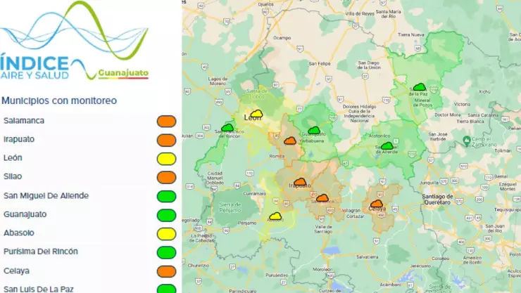 Calidad del aire en Guanajuato