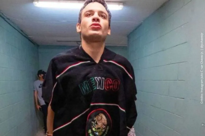 Julio Cesar Chavez Jr. a punto de pelear..jpg