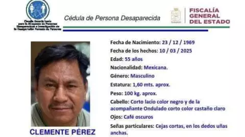 persona desaparecida en tabasco: Clemente Pérez Mendoza y Lili Moreno