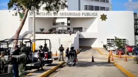 Aumenta seguridad en sede de la SSP tras detención de PERSONA CLAVE en ataque armado en Dzilam González