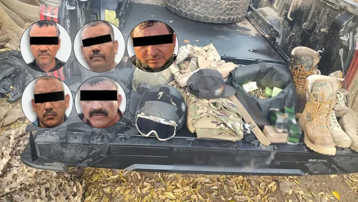 Cinco detenidos vinculados a grupo delictivo en Sinaloa