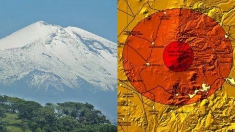 mapa de riesgo Pico de Orizaba