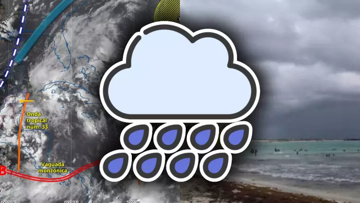 Seguirán las lluvias por la onda tropical 33 en Cancún HOY: ¿Cuál es el pronóstico del clima este 18 de septiembre de 2025?