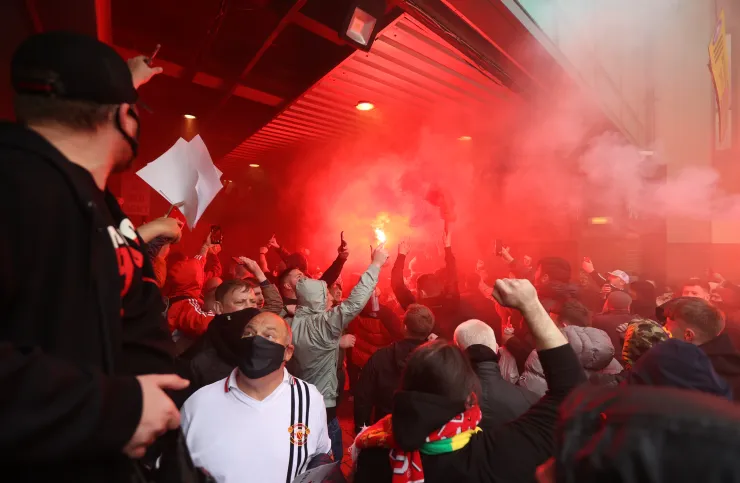 Old Trafford protestas