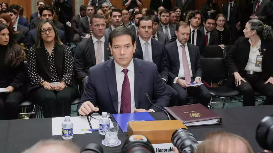 Marco Rubio ante la Comisión de RE del Senado de EU.