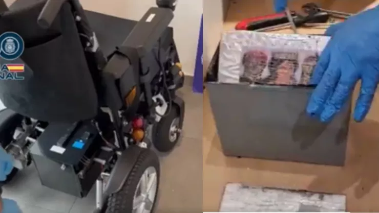 Descubren cocaína en sillas de ruedas de pasajeros con discapacidad en Barcelona